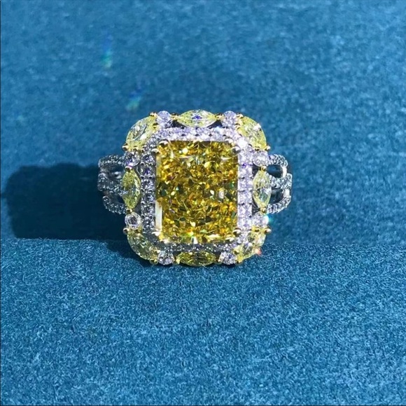 NEW 925 SILVER ROUND DIAMOND  RING - Picture 4 of 4